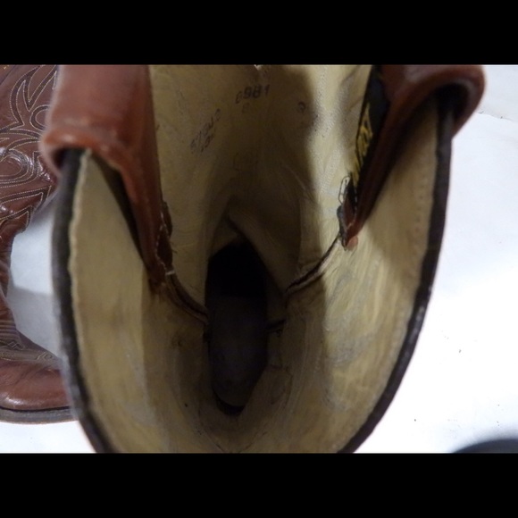 Dan Post (6981) Cow Boy Boots  Leather Made In Usa - Picture 6 of 7